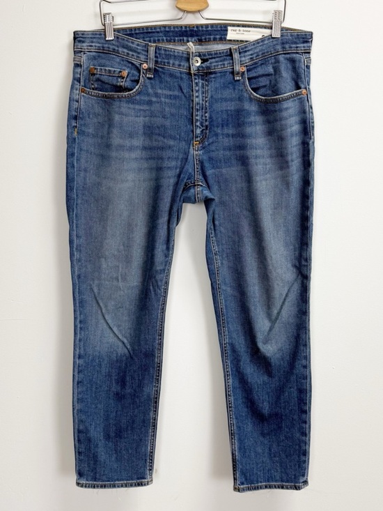 rag & bone Denim - Rag & Bone Dre Low Rise Slim Boyfriend Jeans Womens 31 Julienne Blue Stretch